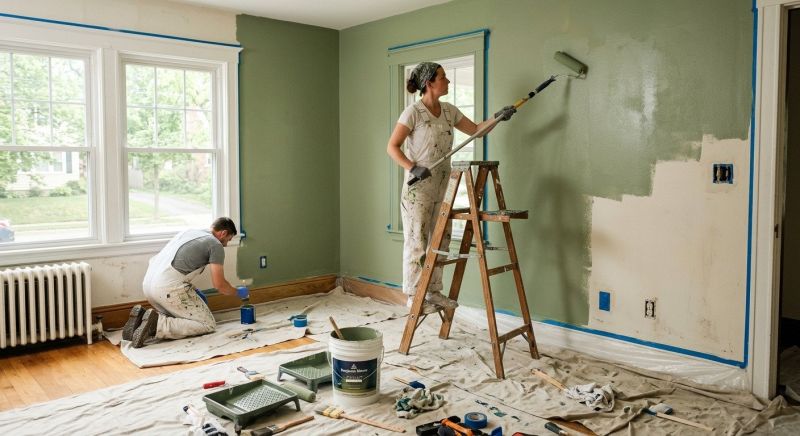 Sunroom Painting in Wilmington, NC