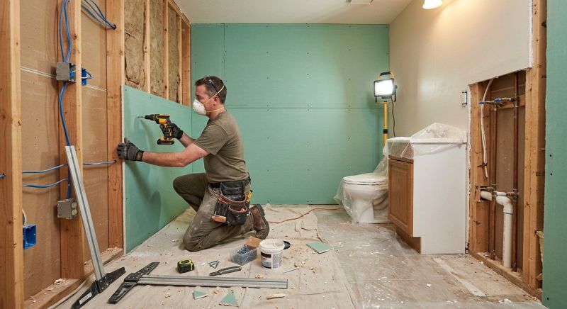 Bathroom Wall Patching in Olathe, KS