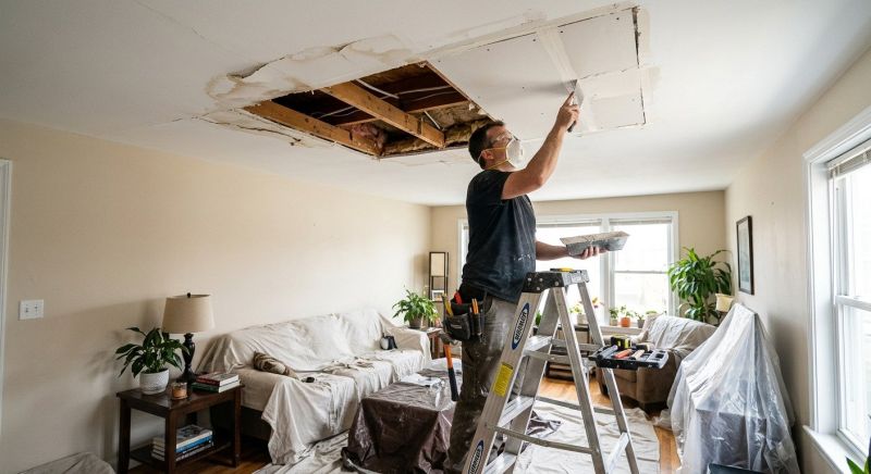 Ceiling Drywall Repair in Olathe, KS