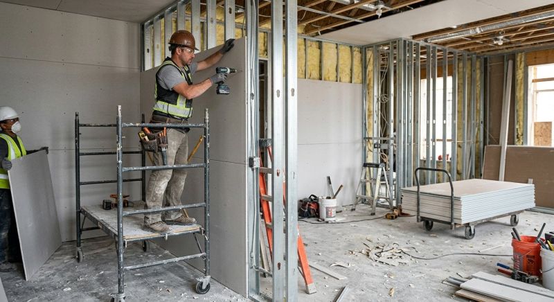 Drywall Construction in Overland Park, KS