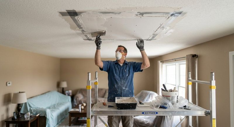 Garage Drywall Repair in Alpharetta, GA