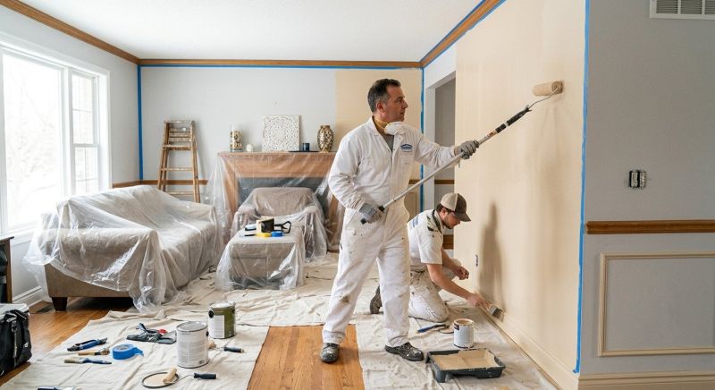 Interior Trim Painting in Kansas City, KS