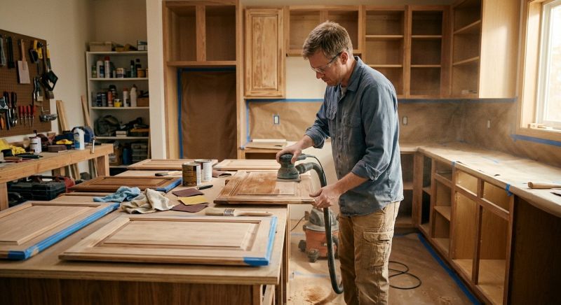 Kitchen Cupboard Refinishing in Kokomo, IN