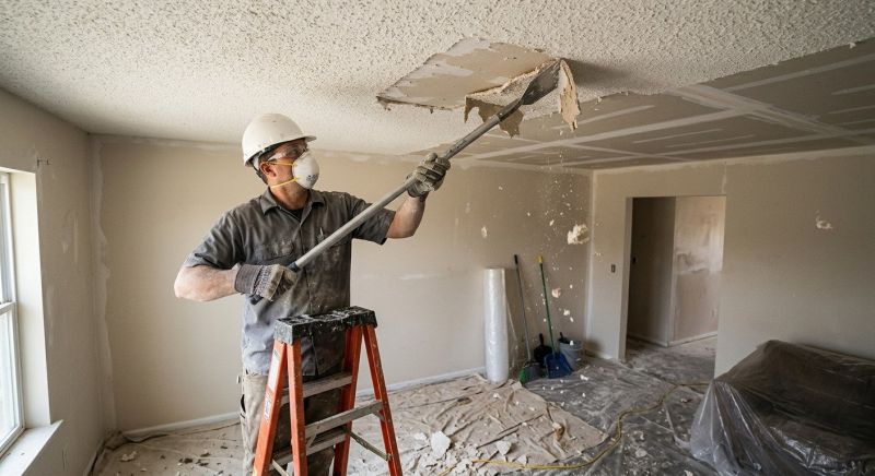 Knockdown Ceiling Removal in Waco, TX