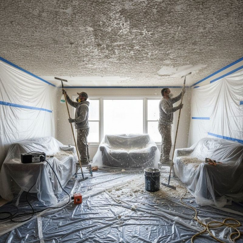 Knockdown Ceiling Removal in Waco, TX