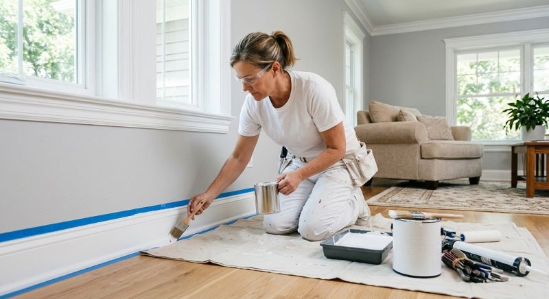 Wainscoting Painting in Wilmington, NC