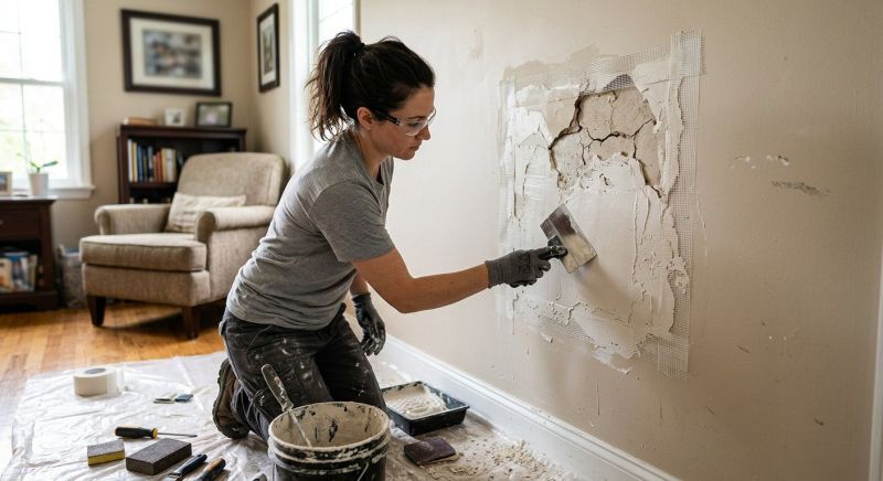 Wall Damage Repair in Conroe, TX