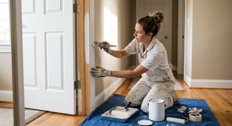 Window Frame Painting in Waco, TX